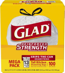 Glad - Pack of (4) 100-Count 13 Gal 0.95 mil Household/Office Trash Bags - Benchmark Tooling