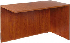 ALERA - Woodgrain Laminate Return/Bridge Shell Desk - 47-1/4" Wide x 23-5/8" Deep x 29-5/8" High, Medium Cherry - Benchmark Tooling