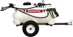 Chapin - 25 Gal Tow Behind Sprayer - Polyethylene Tank, 15' Reinforced Hose with Brass Wand - Benchmark Tooling