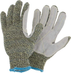 Sperian - Size Universal, ANSI Cut Lvl 4, Abrasion Lvl 6, Cut Resistant Gloves - Black/Gray/Yellow, Paired - Benchmark Tooling