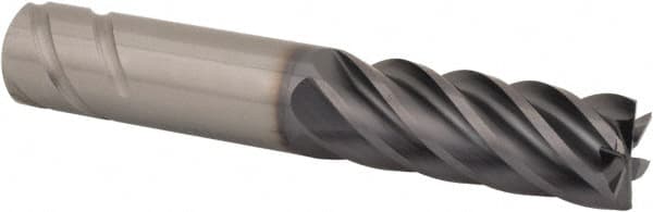 Kennametal - 1/2", 6 Flute, Single End, Solid Carbide, 0.03" Corner Radius End Mill - 3" OAL, 38° Helix, Right Hand Flute, 1-1/4" LOC, Right Hand Cut - Benchmark Tooling