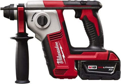 Milwaukee Tool - 18 Volt SDS Plus Chuck Cordless Rotary Hammer - 0 to 7,000 BPM, 0 to 1,300 RPM, Reversible - Benchmark Tooling