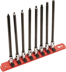 Wiha - 8 Piece 1/4" Drive Inch Hex Bit Socket Set - 3/32 to 1/4" Hex - Benchmark Tooling