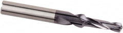 Kennametal - 8mm Body, 5.11mm Step Diam, 0.315" Diam Straight Shank, Solid Carbide Subland Step Drill Bit - Benchmark Tooling