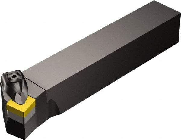 Sandvik Coromant - DSKN, Right Hand Cut, 15° Lead Angle, 1" Shank Height x 1" Shank Width, Negative Rake Indexable Turning Toolholder - 6" OAL, SNMG 12 04 08 Insert Compatibility, Series T-Max P - Benchmark Tooling