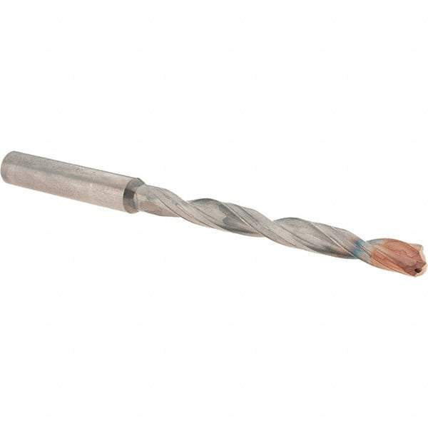 Walter-Titex - 6.2mm 140° Solid Carbide Jobber Drill - Double Coating Finish, Right Hand Cut, Spiral Flute, Straight Shank, 106mm OAL, X-treme D Point - Benchmark Tooling