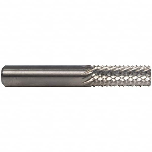 M.A. Ford - 1/4" Diam, 3/4" LOC, Plain End, Solid Carbide Diamond Pattern Router Bit - 2" OAL, 1/4" Shank Diam - Benchmark Tooling