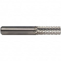 M.A. Ford - 1/16" Diam, 3/16" LOC, Plain End, Solid Carbide Diamond Pattern Router Bit - 1-1/2" OAL, 1/8" Shank Diam - Benchmark Tooling