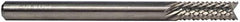 M.A. Ford - 5mm Diam, Fishtail Point End, Solid Carbide Diamond Pattern Router Bit - 51mm OAL - Benchmark Tooling
