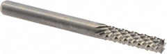 M.A. Ford - 1/8" Diam, 1/2" LOC, Burr End, Solid Carbide Diamond Pattern Router Bit - 1-1/2" OAL, 1/8" Shank Diam - Benchmark Tooling