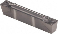 Kennametal - 125G GMN Grade KCU10, 3.18mm Cutting Width Carbide Grooving Insert - 3.4mm Max Depth of Cut, Neutral, 0.41mm Corner Radius, AlTiN Finish - Benchmark Tooling