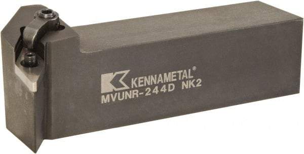 Kennametal - MVUN, Right Hand Cut, -3° Lead Angle, 1-1/2" Shank Height x 1-1/2" Shank Width, Negative Rake Indexable Turning Toolholder - 6" OAL, VN..43. Insert Compatibility, Series Kenloc - Benchmark Tooling