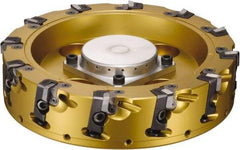 Sumitomo - 6 Inserts, 82mm Cut Diam, 25.4mm Arbor Diam, Indexable Square-Shoulder Face Mill - 50mm High, NF-SNEW 1204 Insert Compatibility, Series Sumidia - Benchmark Tooling