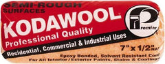 Premier Paint Roller - 1/2" Nap, 7" Wide Paint Roller Cover - Semi-Rough Texture, Polyester & Wool - Benchmark Tooling
