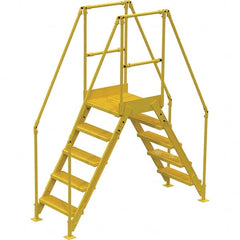 Vestil - 92-7/8" High 500 Lb Capacity 5 Step Crossover Bridge - Benchmark Tooling