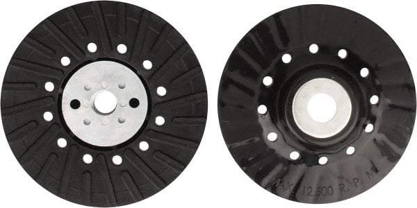 Tru-Maxx - 5" Diam Locking Nut Disc Backing Pad - Hard Density, 12,500 RPM - Benchmark Tooling