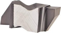 Kennametal - 4189NGP Grade KCU10, 4.8mm Cutting Width Carbide Grooving Insert - 6.35mm Max Depth of Cut, Right Hand, 0.57mm Corner Radius, AlTiN Finish - Benchmark Tooling