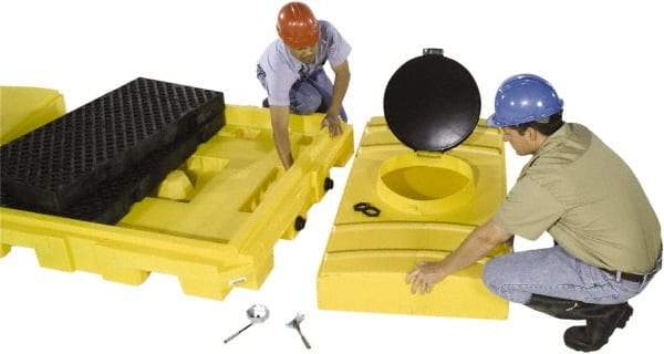 UltraTech - 280 Gallon Sump, IBC Pallet - 62 Inch Long x 62 Inch Wide x 30 Inch High, 2 Totes - Benchmark Tooling