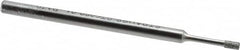 Strauss - 1/8" Head Thickness CBN Grinding Pin - 1/8" Shank Diam x 2" Shank Length, (170 Mesh Grit) - Benchmark Tooling
