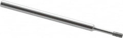 Strauss - 0.157" Head Thickness CBN Grinding Pin - 1/8" Shank Diam x 2" Shank Length, Fine Grade, 120 Grit - Benchmark Tooling