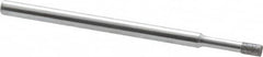 Strauss - 0.157" Head Thickness CBN Grinding Pin - 1/8" Shank Diam x 2" Shank Length, (170 Mesh Grit) - Benchmark Tooling