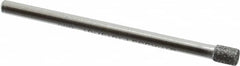 Strauss - 0.157" Head Diam x 0.197" Head Thickness CBN Grinding Pin - 1/8" Shank Diam x 2" Shank Length, Medium Grade, 80 Grit - Benchmark Tooling