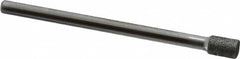 Strauss - 0.177" Head Diam x 1/4" Head Thickness CBN Grinding Pin - 1/8" Shank Diam x 2" Shank Length, (170 Mesh Grit) - Benchmark Tooling