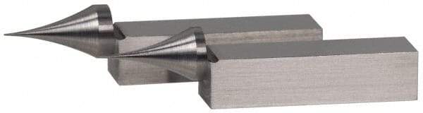 SPI - 2.05 Inch Overall Length, Gage Block Points - Concentricity +/-0.0002 Inch Accuracy, Sold As Pair, For Use with Rectangular Gage Blocks, 2 Pieces - Benchmark Tooling