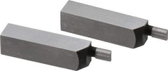 SPI - 1.58 Inch Overall Length, 0.315 Inch Jaw Thickness, 0.1 Inch Radius, Gage Block Cylindrical Jaws - Radius 0.00003 Inch, Pair 0.00004 Inch Accuracy, Sold As Pair, For Use with Rectangular Gage Blocks, 2 Pieces - Benchmark Tooling