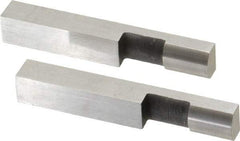 SPI - 2.366 Inch Overall Length, 0.315 Inch Jaw Thickness, 0.25 Inch Radius, Gage Block Cylindrical Jaws - Radius 0.00003 Inch, Pair 0.00004 Inch Accuracy, Sold As Pair, For Use with Rectangular Gage Blocks, 2 Pieces - Benchmark Tooling