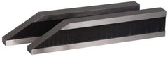 SPI - 4 Inch Overall Length, 0.75 Inch Jaw Thickness, Gage Block Bevel End Jaws - Flatness per 2 Inch +/-0.00002 Inch Accuracy, Sold As Pair, For Use with Rectangular Gage Blocks, 2 Pieces - Benchmark Tooling