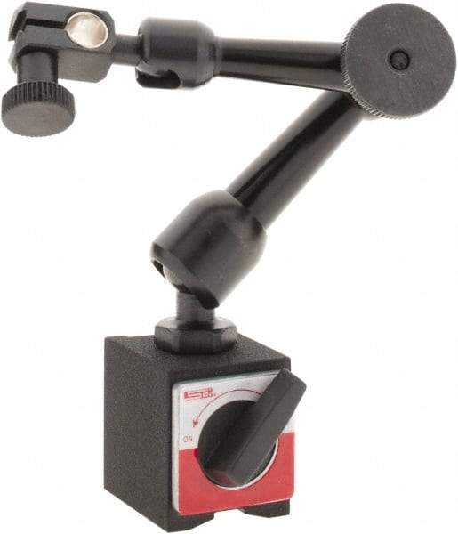 SPI - 72 Lb Magnetic Force, Indicator Positioner & Holder with Base - Articulated Arm, Rectangular Base, 1.38" Base Height, 1.42" Base Length, 1.18" Base Width - Benchmark Tooling