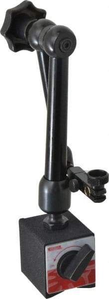 SPI - 180 Lb Magnetic Force, Fine Adjustment Indicator Positioner & Holder with Base - Articulated Arm, Rectangular Base, 2.17" Base Height, 2.36" Base Length, 2" Base Width - Benchmark Tooling