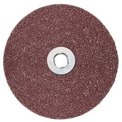 3M - 5" Diam 36+ Grit Fiber Disc - Very Coarse Grade, Ceramic, 12,000 Max RPM, Series 982C - Benchmark Tooling