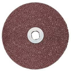 3M - 5" Diam 36+ Grit Fiber Disc - Very Coarse Grade, Ceramic, 12,000 Max RPM, Series 982C - Benchmark Tooling