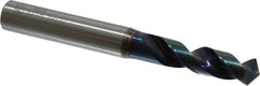 OSG - 27/64" 120° Spiral Flute Vanadium High Speed Steel Screw Machine Drill Bit - WD1 Finish, Right Hand Cut, 47mm Flute Length, 104mm OAL, Faceted Point, Straight Shank - Benchmark Tooling