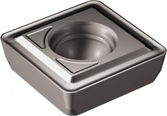 Sandvik Coromant - 88009P LM Grade H13A Carbide Indexable Drill Insert - Uncoated, Square, 18.6mm Inscribed Circle - Benchmark Tooling