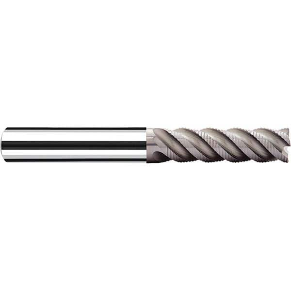 Fraisa - 1/2" Diam, 2-1/4" LOC, 4 Flute Solid Carbide Roughing Square End Mill - Benchmark Tooling