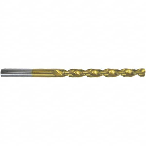 Taper Length Drill Bit: 0.0890″ Dia, 130 ° TiN Finish, 2.3228″ Flute Length, 3.5433″ OAL, RH Cut, Parabolic Flute, Straight Shank, Series 668