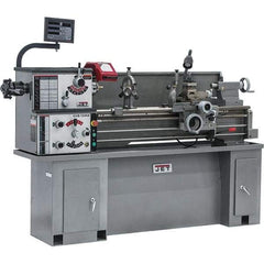 Jet - 13" Swing, 40" Between Centers, 230 Volt, Single Phase Bench Lathe - 5MT Taper, 2 hp, 70 to 2,000 RPM, 1-1/2" Bore Diam, 32" Deep x 47" High x 71" Long - Benchmark Tooling