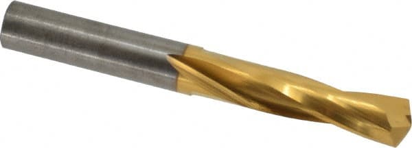 Atrax - 25/64" 135° Spiral Flute Solid Carbide Screw Machine Drill Bit - Benchmark Tooling