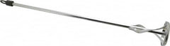 Premier Paint Roller - Metal Chrome Power Mixer - 17 Inch Long x 3/8 Inch Shank Diameter, Compatible with 1 to 5 Gallon Containers - Benchmark Tooling