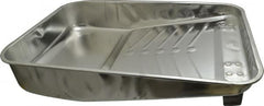 Premier Paint Roller - 9" Roller Compatible Deep-Well Paint Tray with Ladder Legs - 1 Gal Capacity, 13" Wide, Metal - Benchmark Tooling