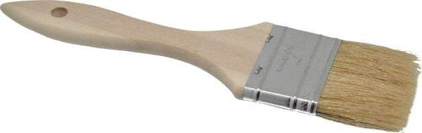 Premier Paint Roller - 1" Flat Hog Chip Brush - 1-3/4" Bristle Length, 5" Wood Dowel Handle - Benchmark Tooling