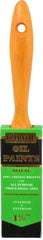 Premier Paint Roller - 1-1/2" Flat Hog Varnish Brush - 2-1/4" Bristle Length, 6-1/2" Wood Handle - Benchmark Tooling