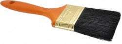 Premier Paint Roller - 3" Flat Hog Varnish Brush - 3" Bristle Length, 7-1/2" Wood Handle - Benchmark Tooling