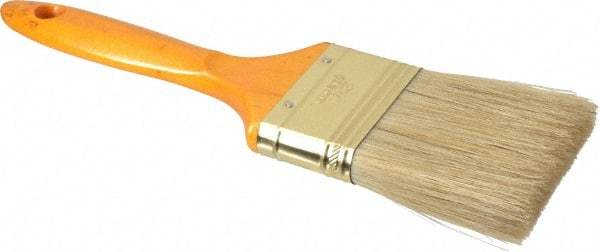 Premier Paint Roller - 2-1/2" Flat Hog Varnish Brush - 2-3/4" Bristle Length, 7" Wood Handle - Benchmark Tooling