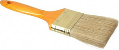 Premier Paint Roller - 2-1/2" Flat Hog Varnish Brush - 2-3/4" Bristle Length, 7" Wood Handle - Benchmark Tooling