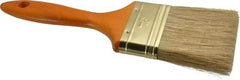 Premier Paint Roller - 3" Flat Hog Varnish Brush - 3" Bristle Length, 7-1/2" Wood Handle - Benchmark Tooling