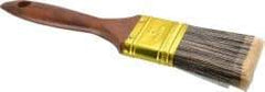 Premier Paint Roller - 2" Flat Synthetic Varnish Brush - 2-1/2" Bristle Length, 7" Wood Handle - Benchmark Tooling